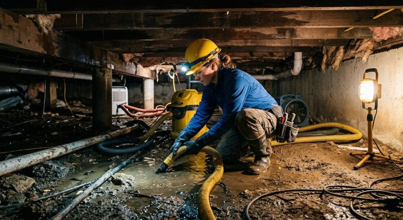 Crawl Space Water Remediation in Santa Rosa, CA